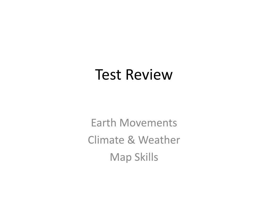 test review