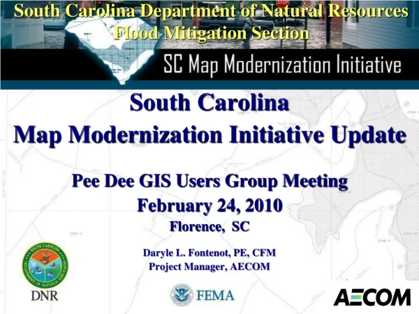 South Carolina Department of Natural Resources Flood Mitigation Section