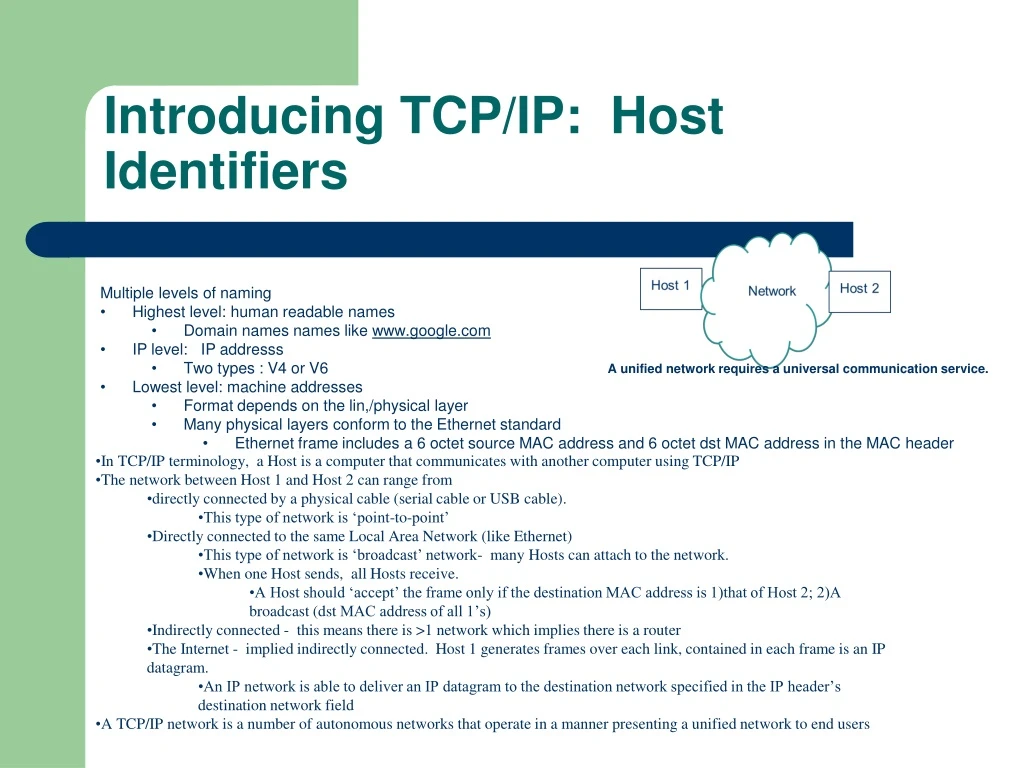 introducing tcp ip host identifiers