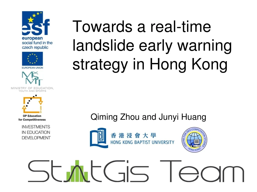 towards a real time landslide early warning strategy in hong kong