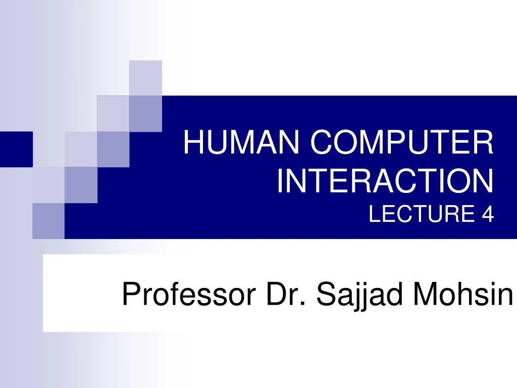 human computer interaction lecture 4