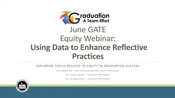 June GATE Equity Webinar: Using Data to Enhance Reflective Practices