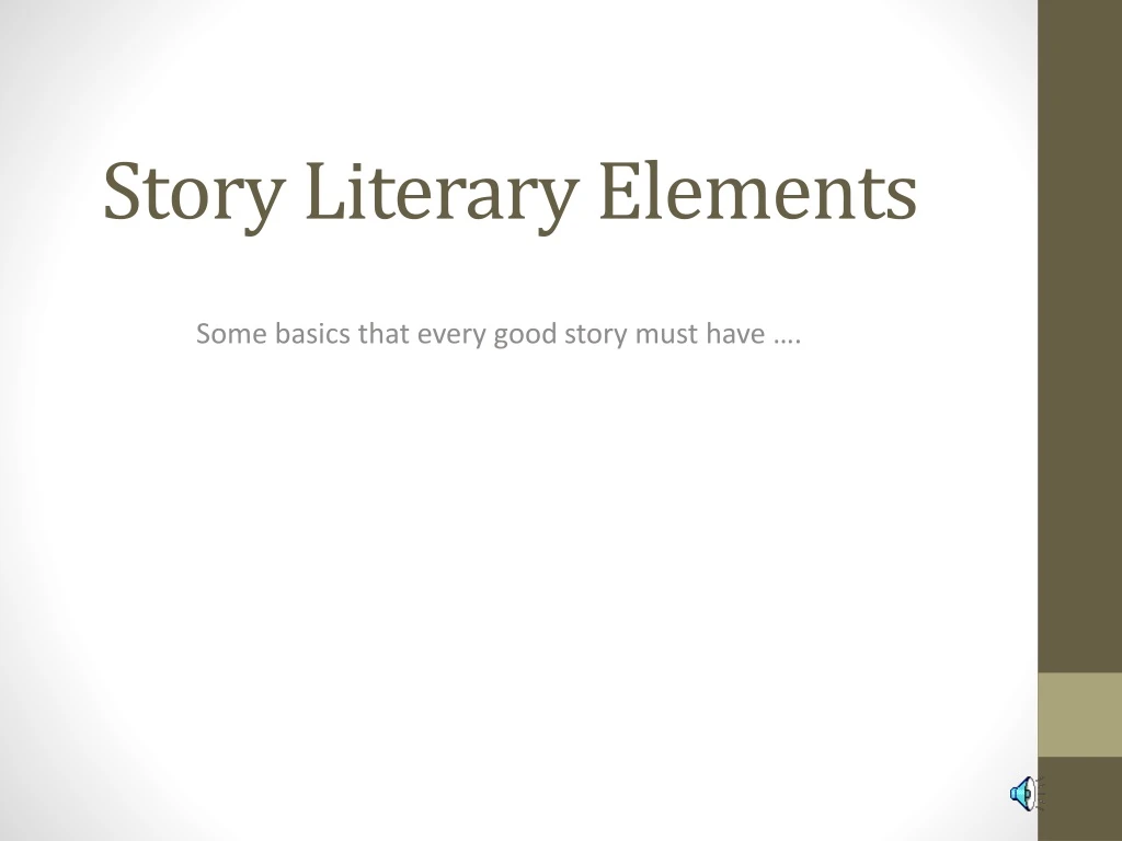 story literary elements