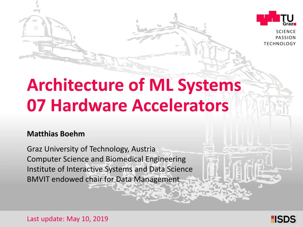 architecture of ml systems 07 hardware accelerators