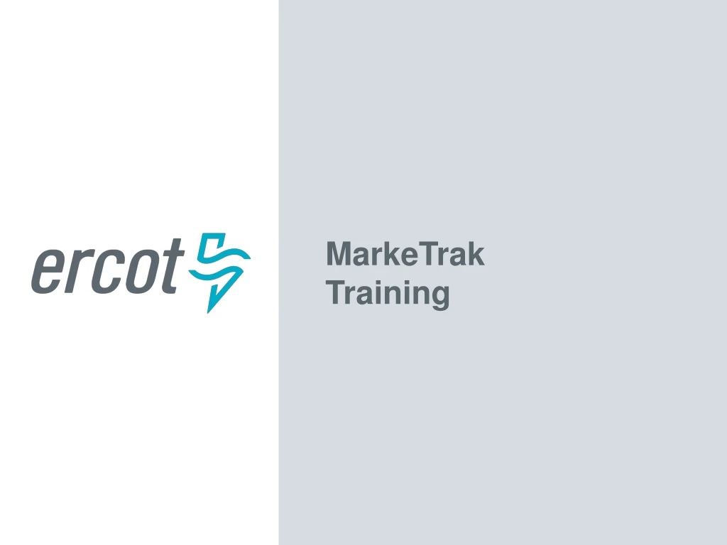 marketrak training