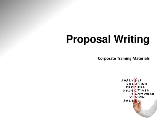 Proposal Writing Corporate Training Materials