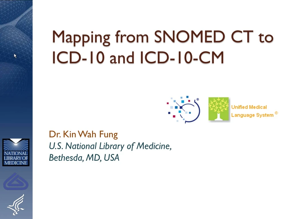 mapping from snomed ct to icd 10 and icd 10 cm