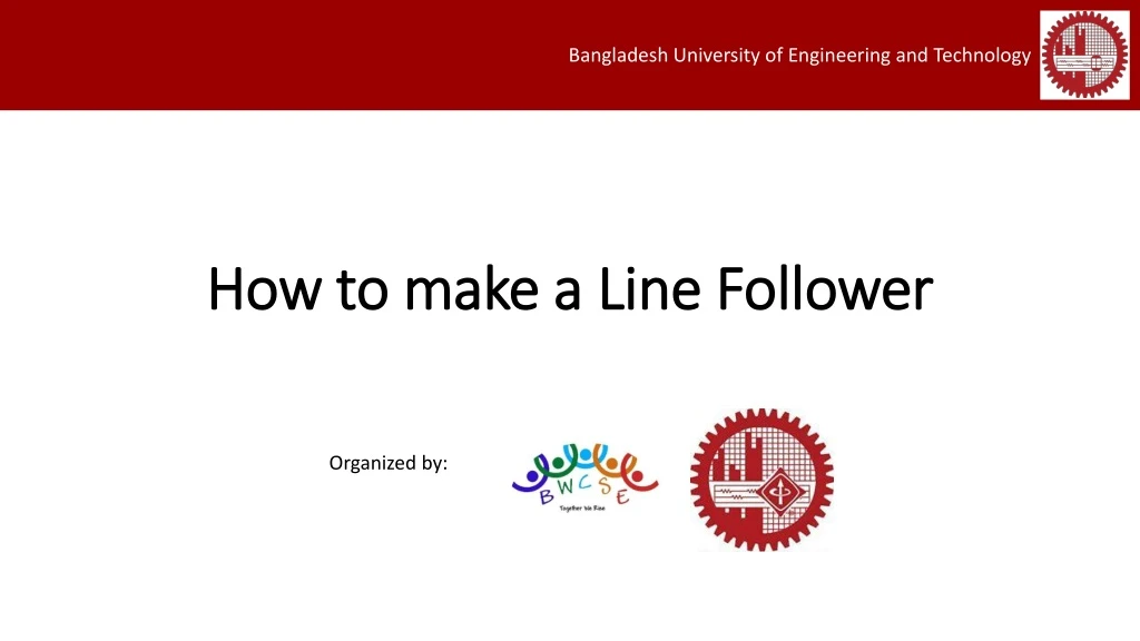 how to make a line follower