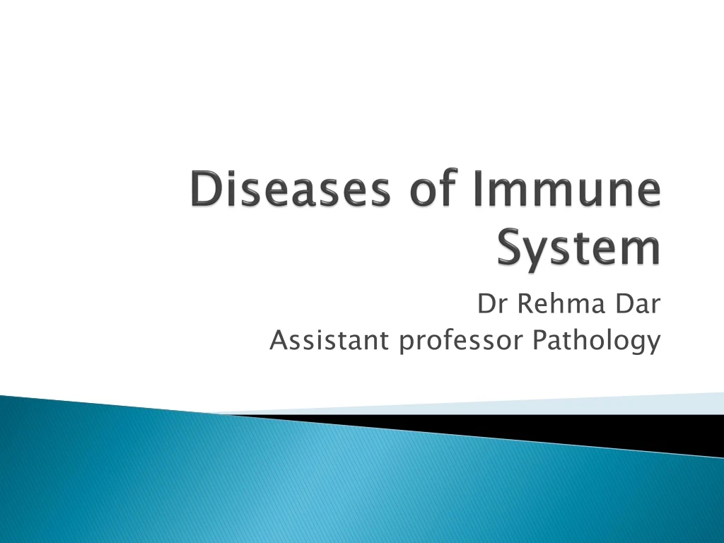 diseases of immune system