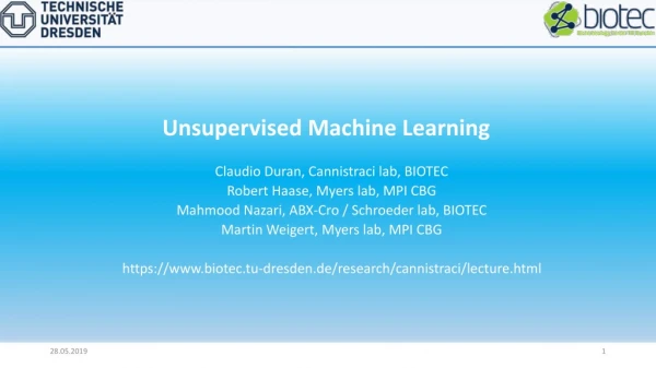 Unsupervised Machine Learning