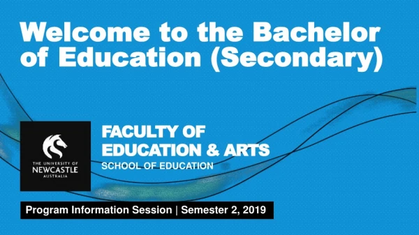 Welcome to the Bachelor of Education (Secondary)