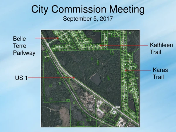 City Commission Meeting September 5, 2017 18, 2016