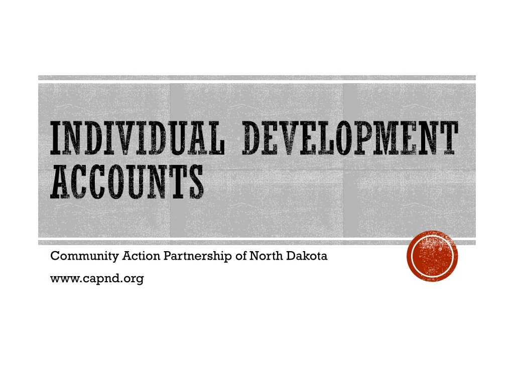 individual development accounts