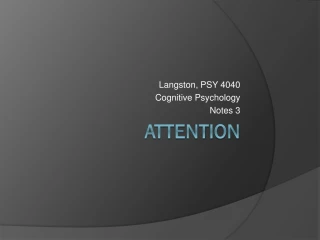 Unveiling Cognitive Psychology: The Power of Attention - slide 1