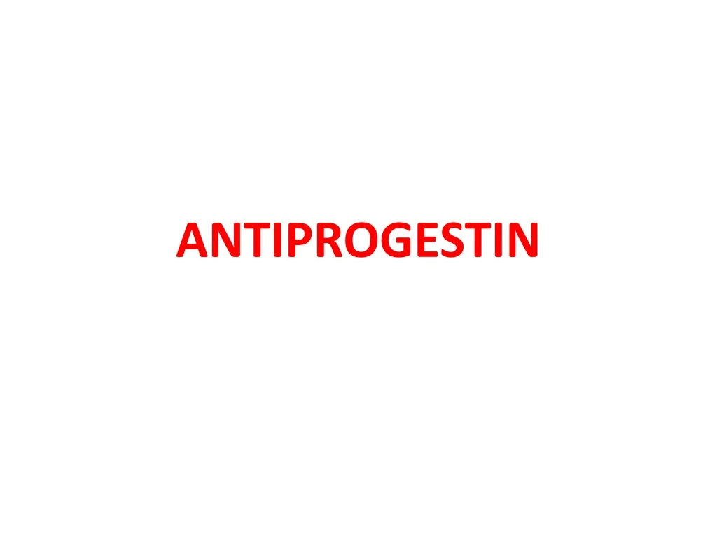 antiprogestin