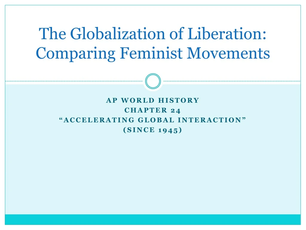 the globalization of liberation comparing feminist movements