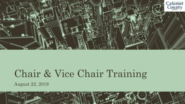 Chair &amp; Vice Chair Training