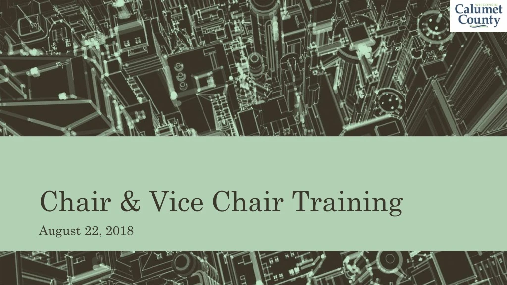 chair vice chair training