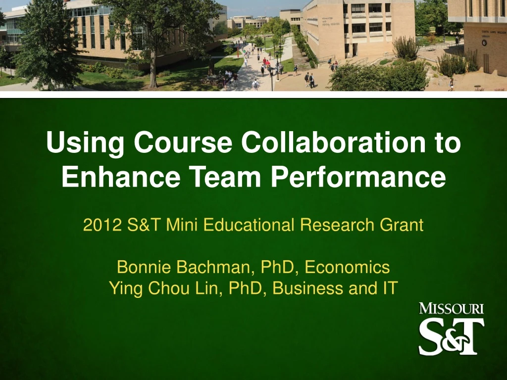 using course collaboration to enhance team