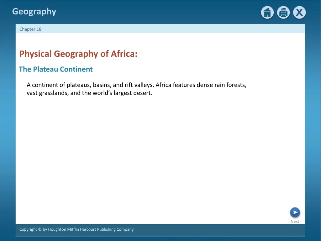 physical geography of africa