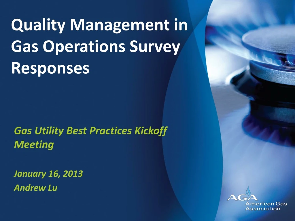 quality management in gas operations survey responses