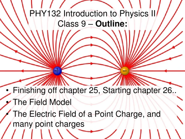 PHY132 Introduction to Physics II Class 9 – Outline:
