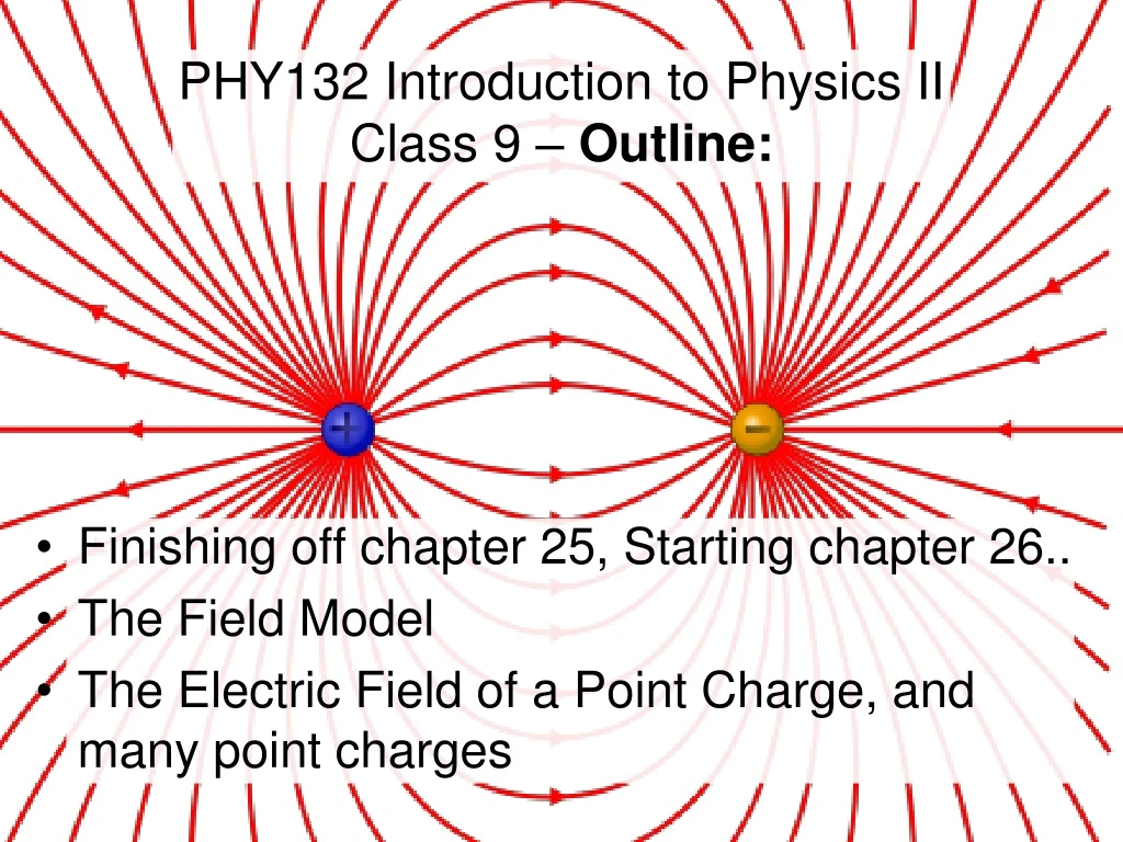 phy132 introduction to physics ii class 9 outline