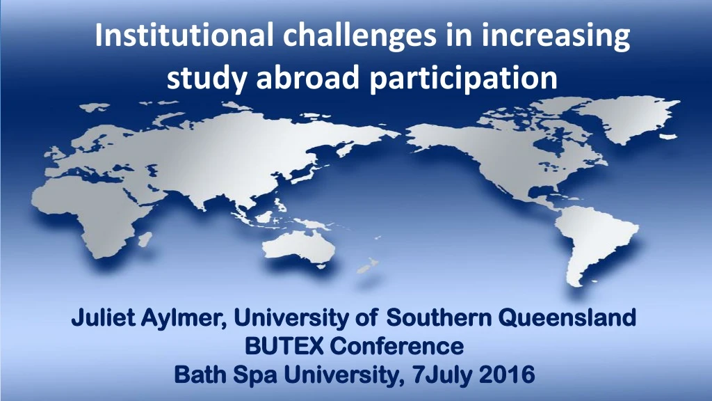 mapping an understanding of undergraduate study abroad programs from the inside out
