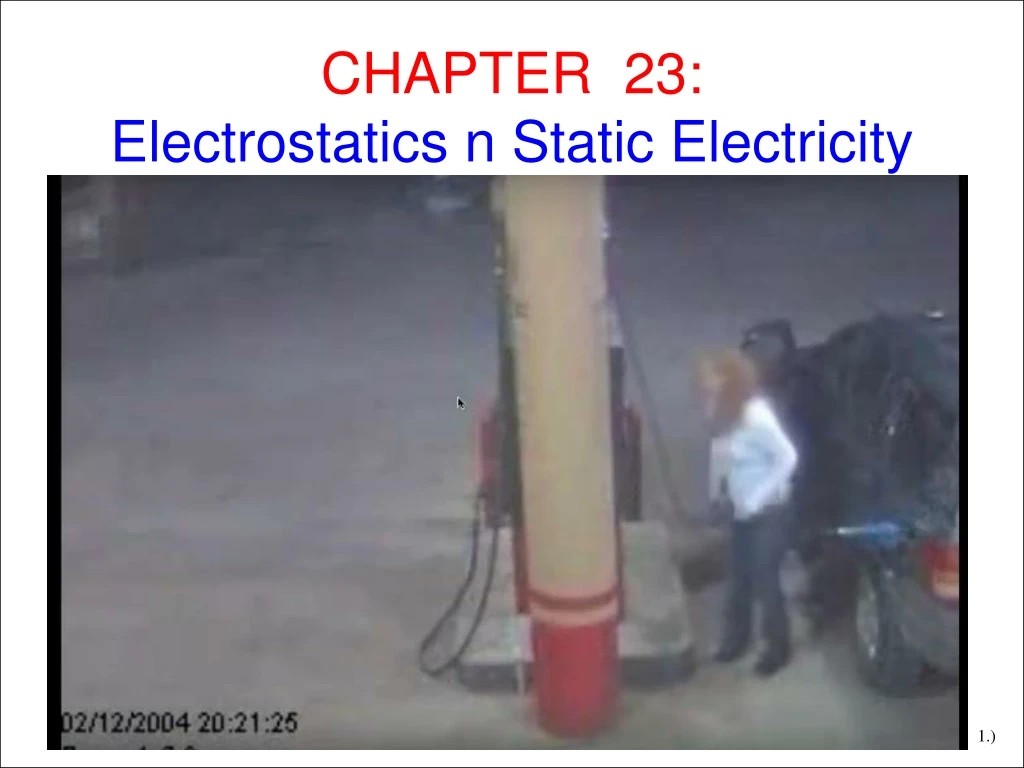 chapter 23 electrostatics n static electricity