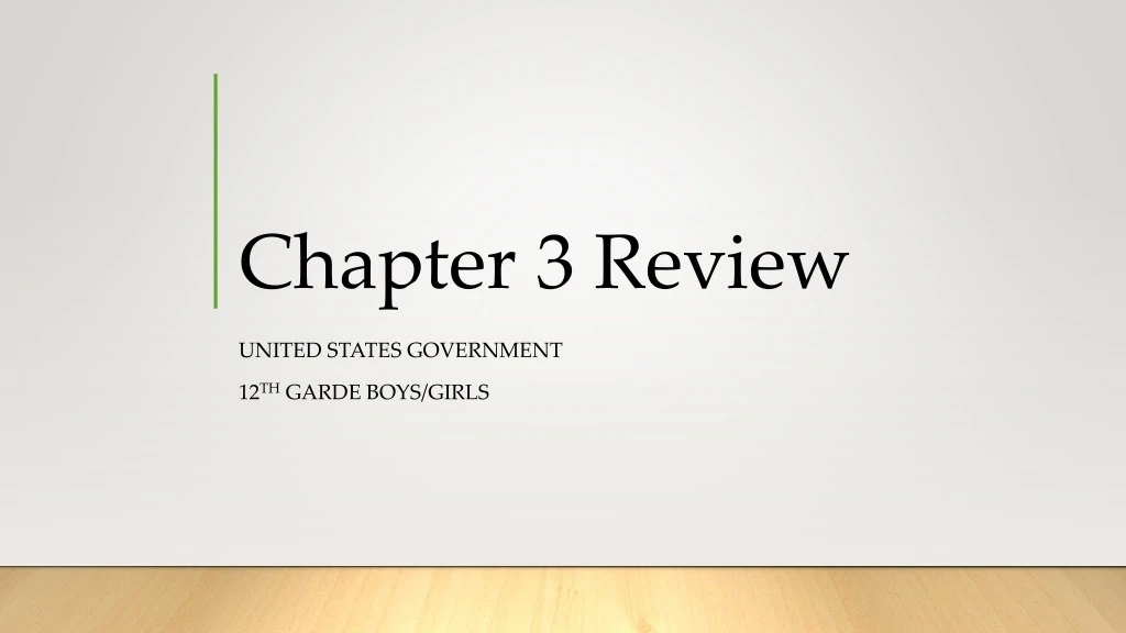 chapter 3 review