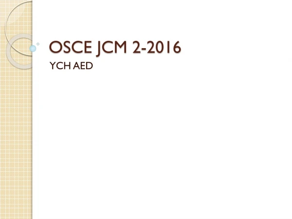 OSCE JCM 2-2016