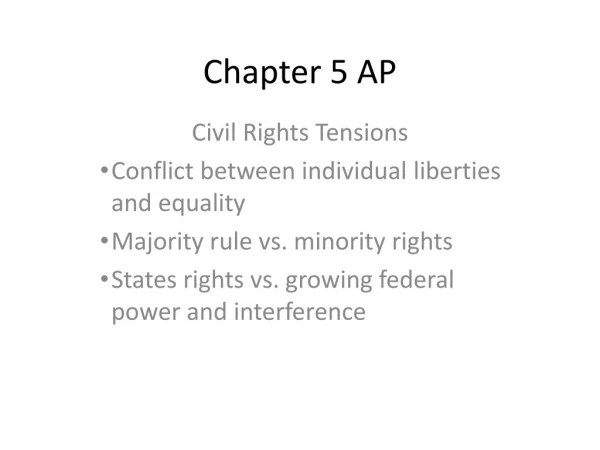 Chapter 5 AP
