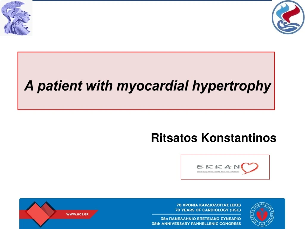 a patient with myocardial hypertrophy