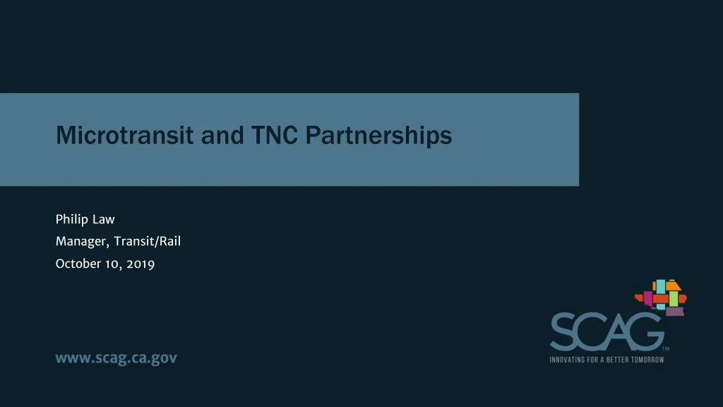 microtransit and tnc partnerships