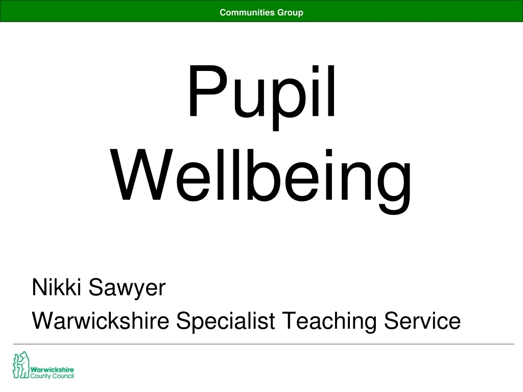 pupil wellbeing