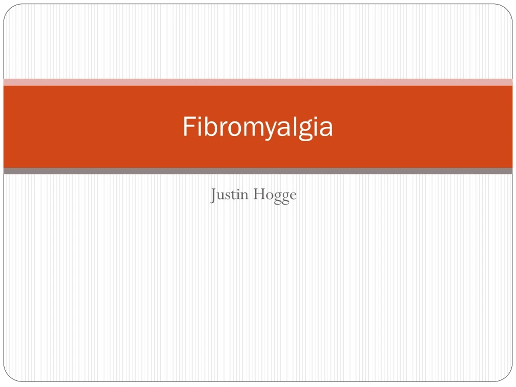 fibromyalgia