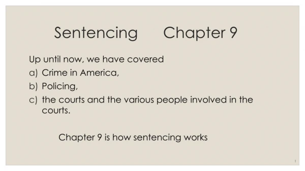 Sentencing Chapter 9