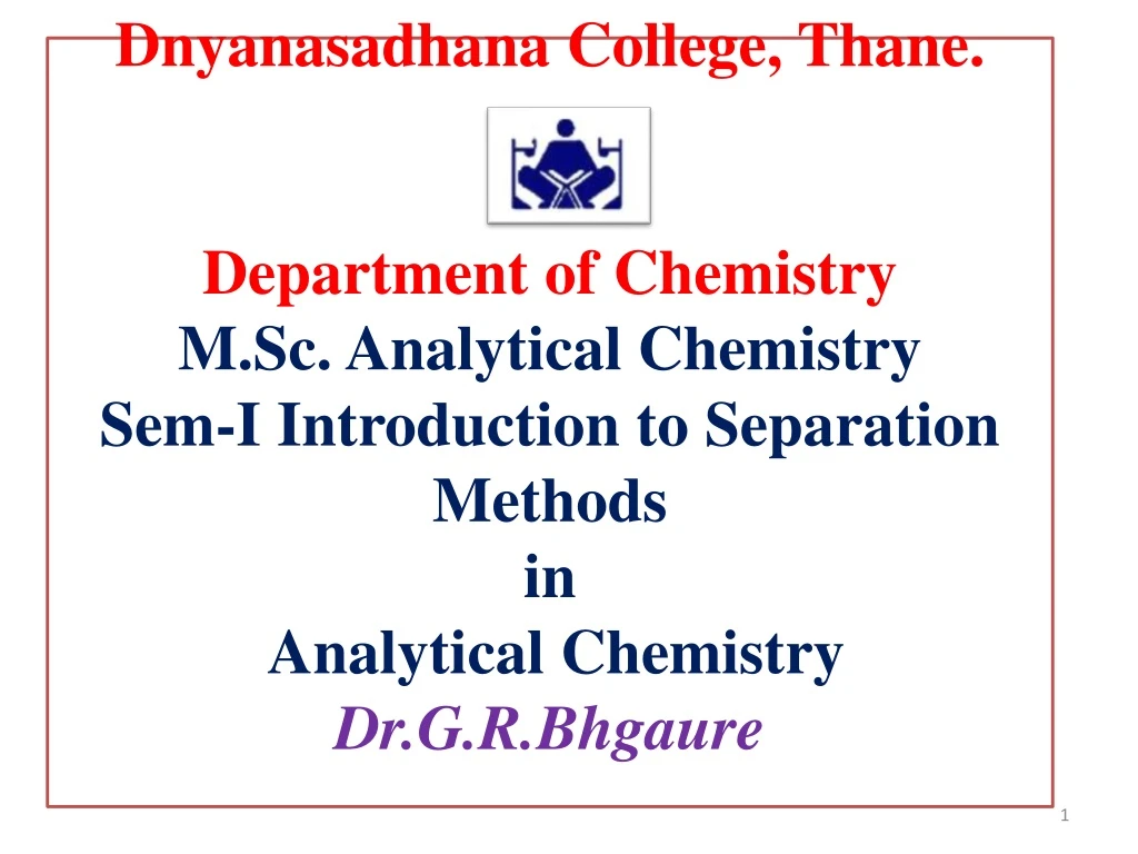 dnyanasadhana college thane department