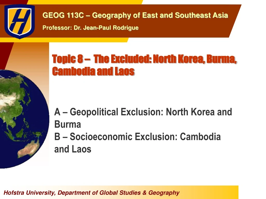 topic 8 the excluded north korea burma cambodia and laos