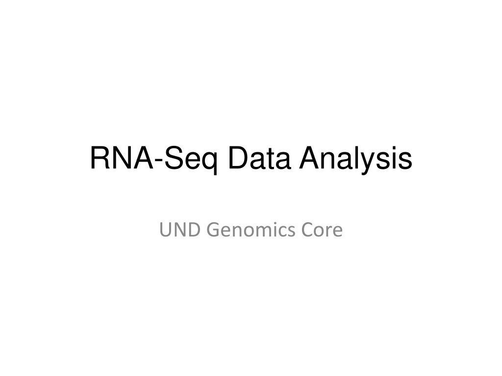 rna seq data analysis