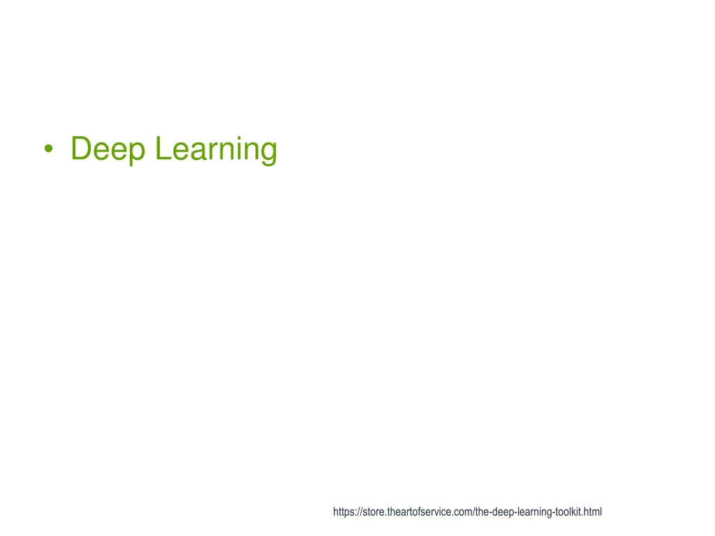 deep learning