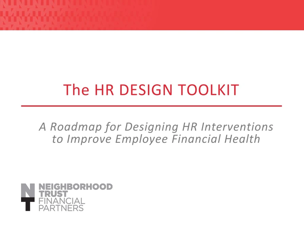 the hr design toolkit