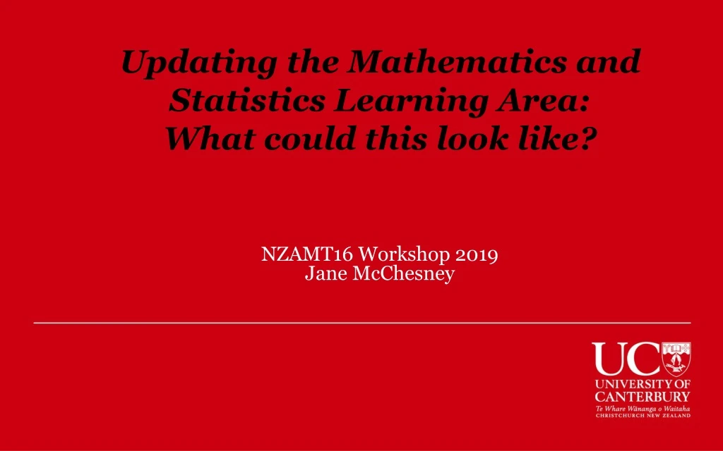 updating the mathematics and statistics learning