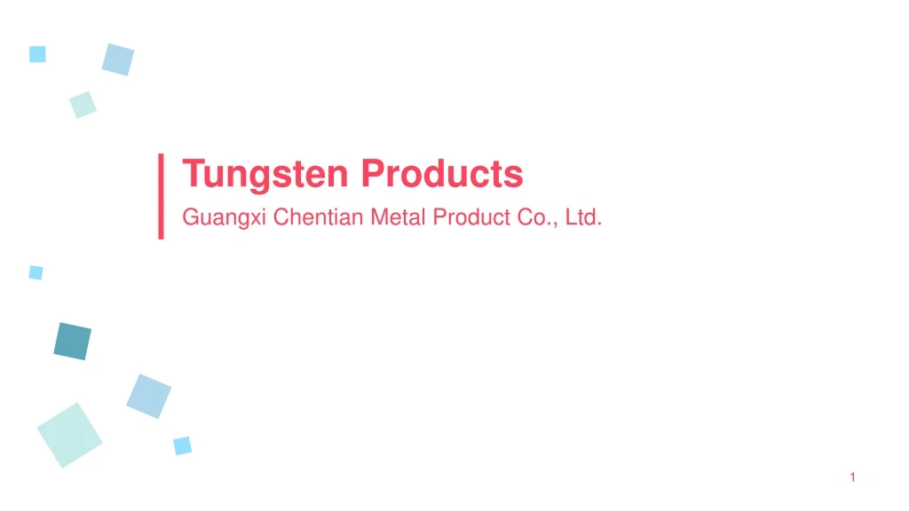 tungsten products