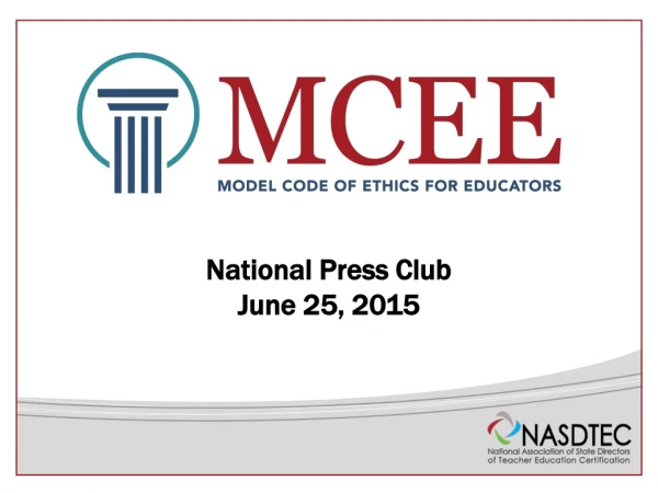 National Press Club June 25, 2015