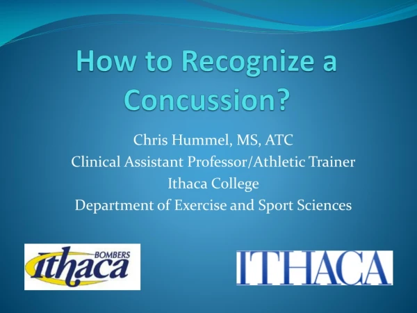 How to Recognize a Concussion?