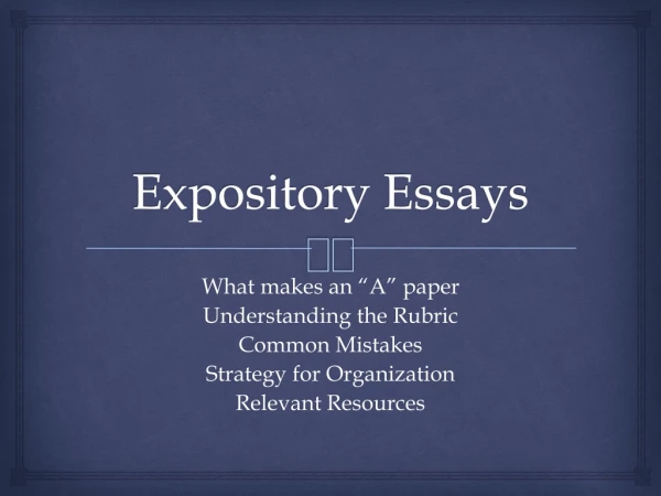 Expository Essays