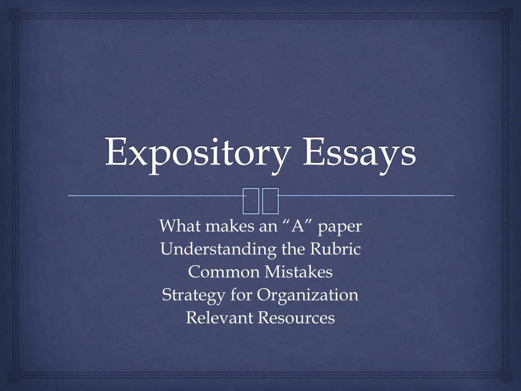 expository essays
