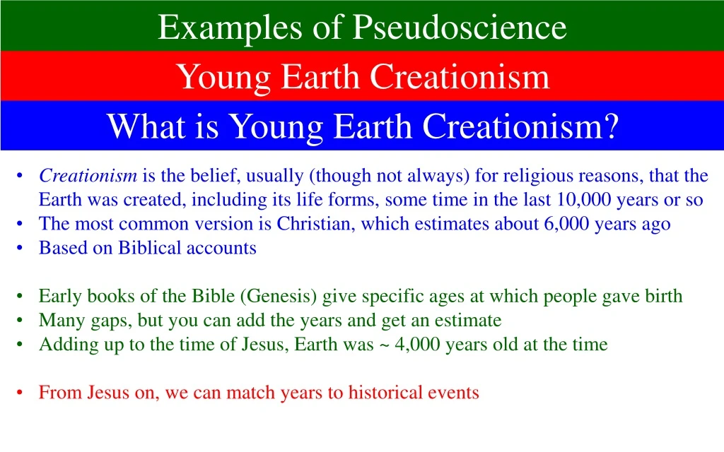 examples of pseudoscience