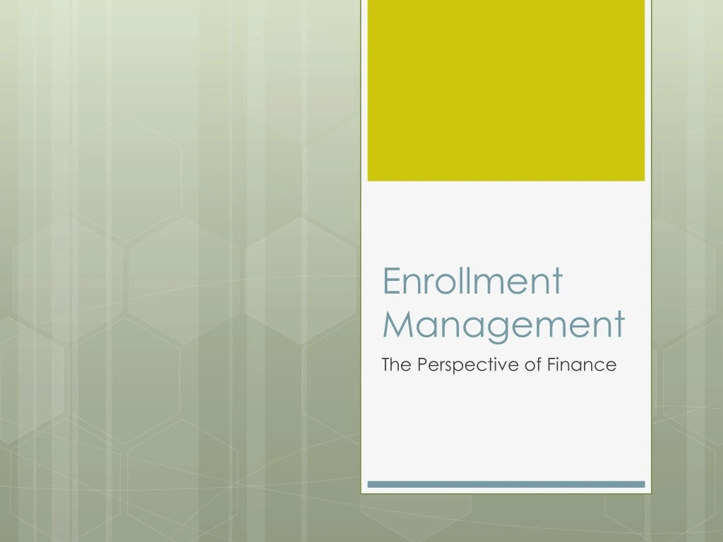 enrollment management